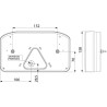 Feu arrière LED rectangle gauche câblé GOPART LA45004