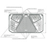 Feu arrière LED rectangle gauche 7 plots UNIVERSEL LA40008