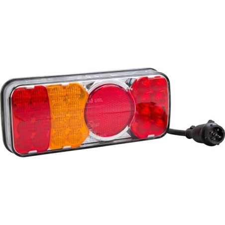 Feu arrière LED rectangle gauche 5 plots UNIVERSEL LA40036
