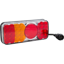 Feu arrière LED rectangle gauche 5 plots UNIVERSEL LA40034