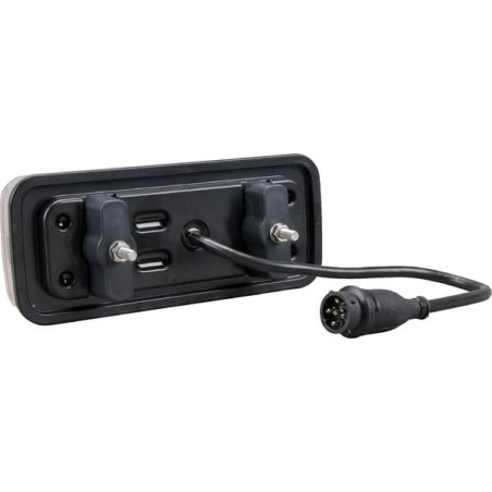 Feu arrière LED rectangle gauche 5 plots UNIVERSEL LA40034