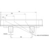 Feu arrière LED rectangle gauche 5 plots UNIVERSEL LA40034
