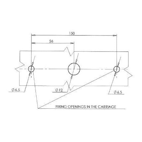 Feu arrière LED rectangle gauche 5 plots UNIVERSEL LA40026