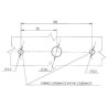 Feu arrière LED rectangle gauche 5 plots UNIVERSEL LA40026