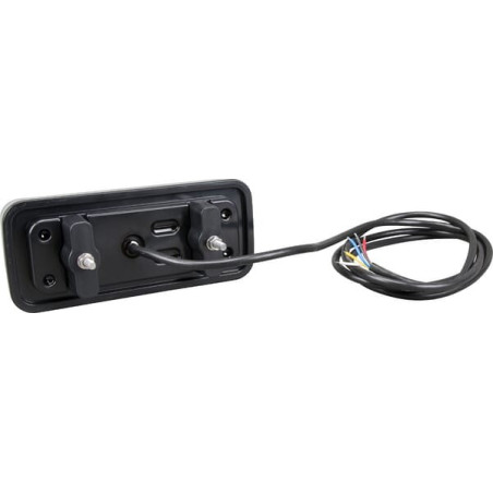 Feu arrière LED rectangle droit câblé UNIVERSEL LA40031