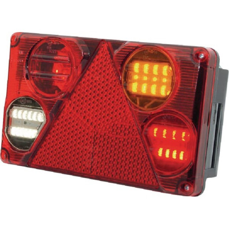 Feu arrière LED rectangle droit câblé UNIVERSEL LA40023