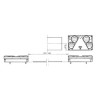 Feu arrière LED rectangle droit câblé UNIVERSEL LA40023