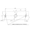 Feu arrière LED rectangle droit câblé UNIVERSEL LA40023