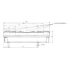 Feu arrière LED rectangle droit câblé UNIVERSEL LA40023