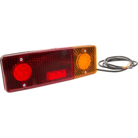 Feu arrière LED rectangle droit câblé UNIVERSEL LA40017