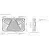 Feu arrière LED rectangle droit câblé UNIVERSEL LA40005