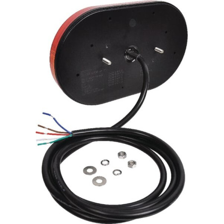 Feu arrière LED rectangle droit câblé UNIVERSEL LA111335