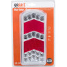 Feu arrière LED rectangle droit câblé GOPART LA45018R
