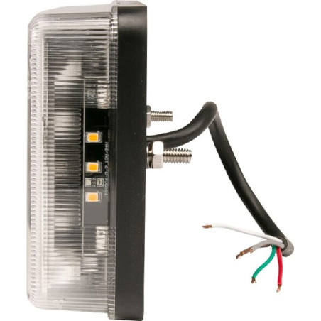 Feu arrière LED rectangle droit câblé GOPART LA45018R