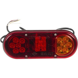 Feu arrière LED rectangle droit câblé GOPART LA45006
