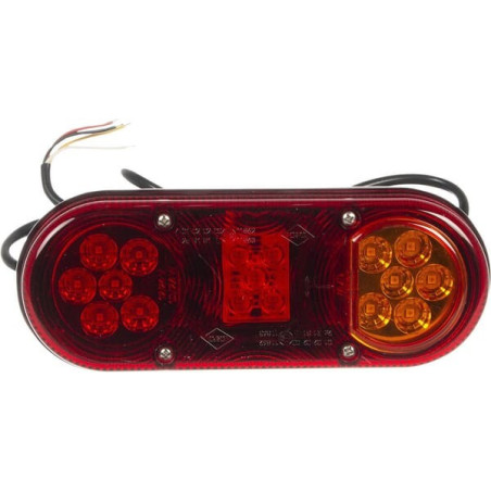 Feu arrière LED rectangle droit câblé GOPART LA45006