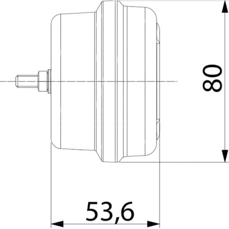 Feu arrière LED rectangle droit câblé GOPART LA45006