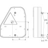 Feu arrière LED rectangle droit câblé GOPART LA45002