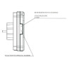 Feu arrière LED rectangle droit 7 plots UNIVERSEL LA40006