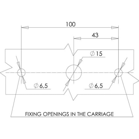 Feu arrière LED rectangle droit 5 plots UNIVERSEL LA40032