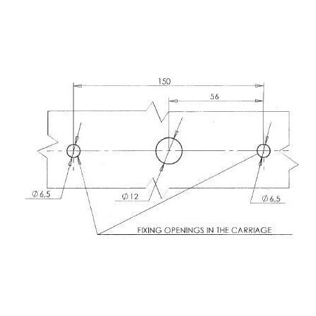 Feu arrière LED rectangle droit 5 plots UNIVERSEL LA40024