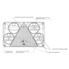 Feu arrière LED rectangle droit 5 plots UNIVERSEL LA40024