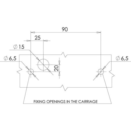 Feu arrière LED rectangle droit 5 plots UNIVERSEL LA40018