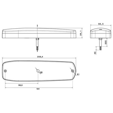 Feu arrière LED HELLA 2SK343910037