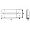 Feu arrière LED HELLA 2SD959050001