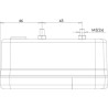 Feu arrière LED carré universel 5 plots UNIVERSEL LA40022