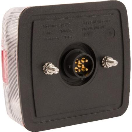 Feu arrière LED carré universel 5 plots GOPART LA99200GP