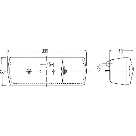 Feu arrière gauche HELLA 2SD001688171