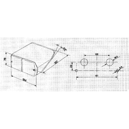 Feu arrière gauche COBO 02537000