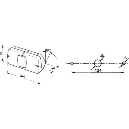 Feu arrière gauche COBO 02356000