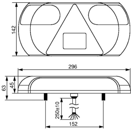 Feu arrière à LED HELLA-VALUEFIT 2VP357016021