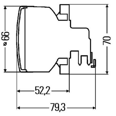 Feu anti-brouillard HELLA 2NE009001021