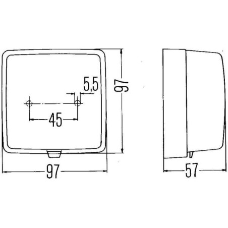 Feu anti-brouillard HELLA 2NE003315011