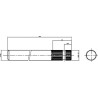 Extémité d'arbre 400mm UNIVERSEL 6738401KR