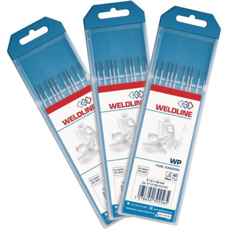 Etui de 10 électrode WL20 diamètre 3,2mm WELDLINE WP10020