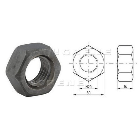 Écrou hexagonal M20x2,50 UNIVERSEL 93420B