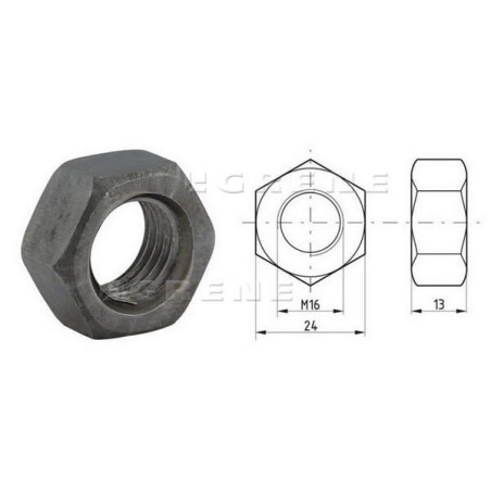 Écrou hexagonal M16x2,00 UNIVERSEL 93416B