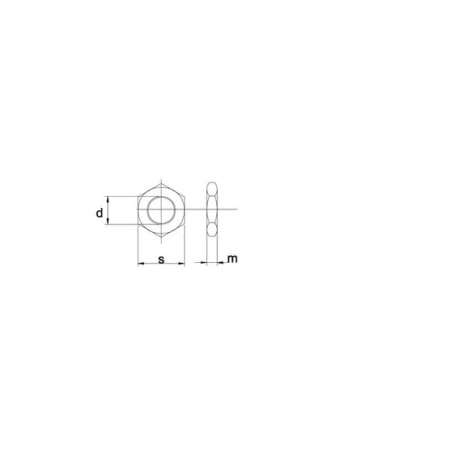 Écrou hexagonal bas M8x1,25 UNIVERSEL 439B8