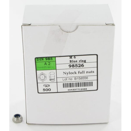 Écrou hexagonal autobloquant UNIVERSEL 9856RVSP500
