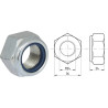 Écrou hexagonal autobloquant UNIVERSEL 9852415