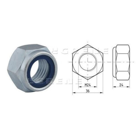 Écrou hexagonal autobloquant UNIVERSEL 98524