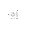 Écrou hexagonal à souder M16x2,00 UNIVERSEL 92916RVSP001