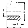 Écrou de roue M22x1,50 UNIVERSEL 74361A2215P001