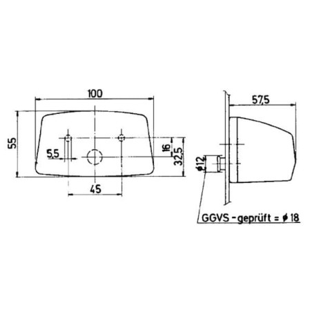 Éclairage de plaque d'immatriculation JOKON 134006100