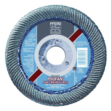 Disque abrasif à lamelles PFERD PFR125Z40L