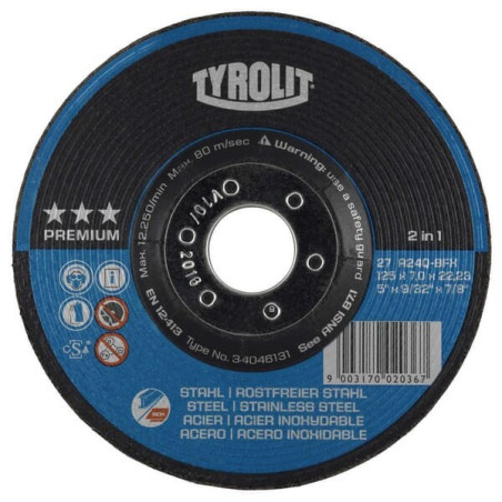 Disque à meuler TYROLIT 34046131